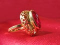 Ruby gold ring