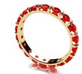 Ruby gold ring Royalty Free Stock Photo