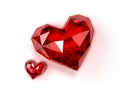 Ruby hearts