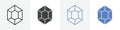 ruby icon vector set use for web