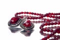 Ruby necklace Royalty Free Stock Photo