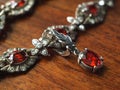 Ruby necklace Royalty Free Stock Photo