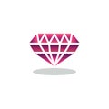 Ruby Precious stone flat icon Royalty Free Stock Photo