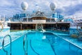 Ruby Princess Cruise Ship Lido Deck Pool Royalty Free Stock Photo