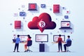 Ruby on Rails Hosting - Cloud-Based Infrastructure and Development Tools Royalty Free Stock Photo