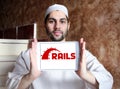 Ruby on Rails web application framework logo