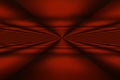 Ruby red abstract tunnel background with glowing perspective lines Royalty Free Stock Photo