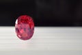 Ruby Is red gem Beautiful by nature For making expensive Royalty Free Stock Photo