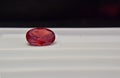 Ruby Is red gem Beautiful by nature For making expensive Royalty Free Stock Photo
