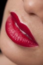 Ruby Red Lips Royalty Free Stock Photo