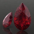 Ruby or Rodolite gemstone Royalty Free Stock Photo