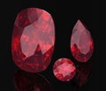 Ruby or Rodolite gemstone Royalty Free Stock Photo