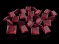 Ruby or Rodolite gemstone Royalty Free Stock Photo