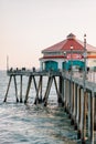Ruby`s Diner, on the pier in Huntington Beach, Orange County, California