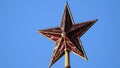 Ruby star on the spire of the Spasskaya Tower of the Moscow Kremlin