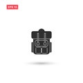 Rucksack backpack icon vector design isolated 4 Royalty Free Stock Photo