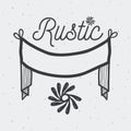 Ructic emblem decoration icon