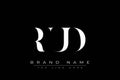 RUD abstract letter logo design Royalty Free Stock Photo