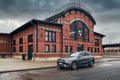Ruda Slaska / Poland - 01/11/2020: Mercedes GLE parked in front of the historic station.