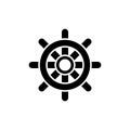 Rudder icon flat vector template design trendy Royalty Free Stock Photo
