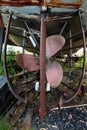 Rudder Of An Old Fishing Boat Royalty Free Stock Photo