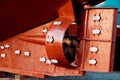 Rudder and propeller of a fish trawler