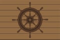 Rudder ship yacht icon vector marine background