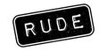 Rude rubber stamp Royalty Free Stock Photo