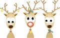 Rudolf the Red Nose Reindeer and Friends Royalty Free Stock Photo