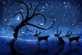 Rudolf and reindeer Royalty Free Stock Photo