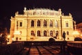 Rudolfinum - Czech philharmonic, Prague, night