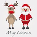 Rudolph reindeer next santa claus