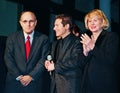 Rudy Giuliani, Michael Feinstein and Liz Smith at Madame Tussauds Opening