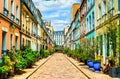 Rue Cremieux Street with colorful houses in Paris