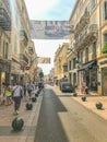 Rue d`Antibes shopping street, Cannes, France