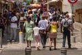 Rue de la Republique in Fort-de-France, Martinique, West Indies, is the main commercial street