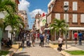 Rue de la Republique in Fort-de-France, Martinique, West Indies, is the main commercial street