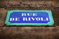 Rue de Rivoli Royalty Free Stock Photo