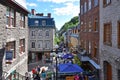 Rue du Petit Champlain Street, Quebec City, Canada Royalty Free Stock Photo