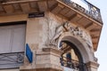 Rue Sainte-Catherine street sign name in Bordeaux Royalty Free Stock Photo