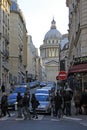 Rue Valette leading to the Pantheon in Paris Royalty Free Stock Photo