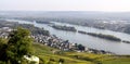 Ruedesheim and Rhine Royalty Free Stock Photo