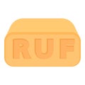 RUF icon, cartoon style Royalty Free Stock Photo