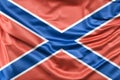Ruffled Flag of Novorossiya. 3D Rendering Royalty Free Stock Photo