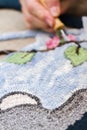 Rug hooking Royalty Free Stock Photo