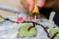 Rug hooking Royalty Free Stock Photo