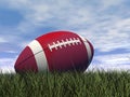 Rugby ball - 3D render Royalty Free Stock Photo
