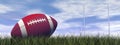Rugby ball - 3D render Royalty Free Stock Photo