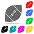 rugby ball icons. Elements of human web colored icons. Premium quality graphic design icon. Simple icon for websites, web design, Royalty Free Stock Photo