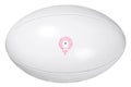 Rugby ball isolated clipping path